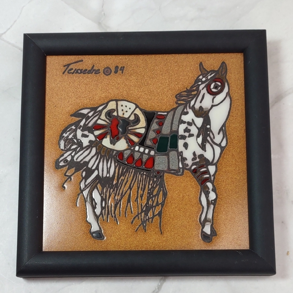 Cleo Teissedre "The Pony" Ceramic Tile Trivet